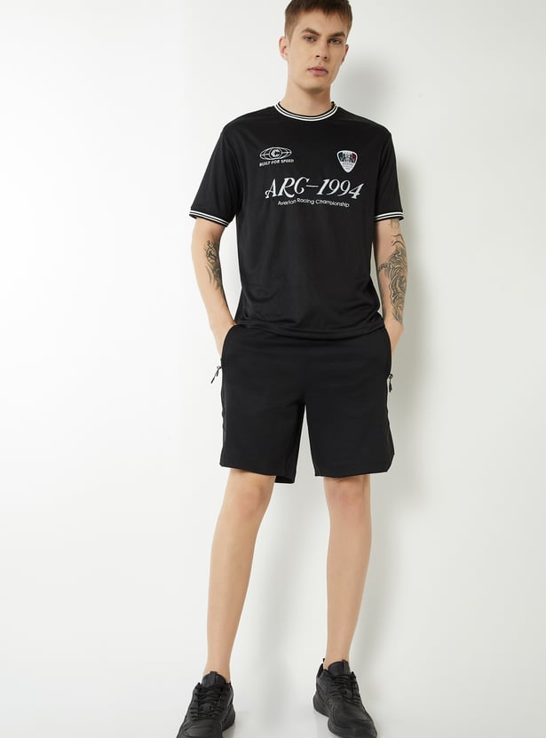 Men Printed Sports T-shirt