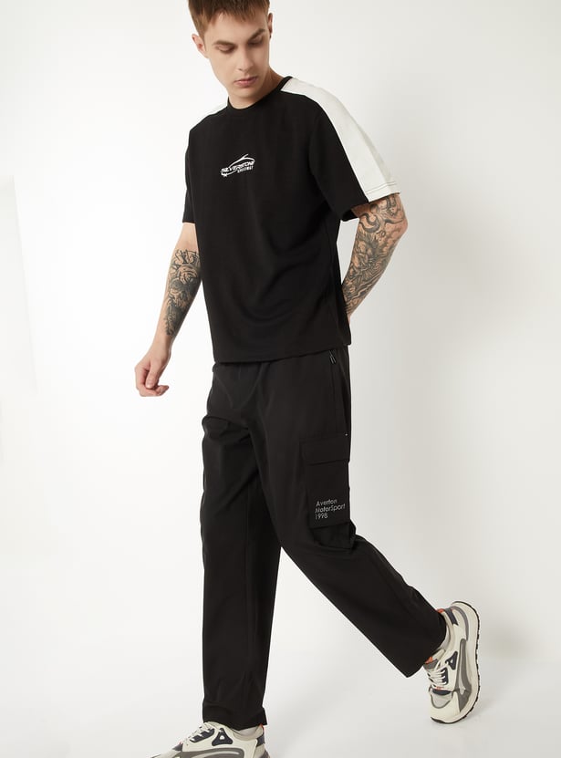 Men Colourblock Sports T-shirt