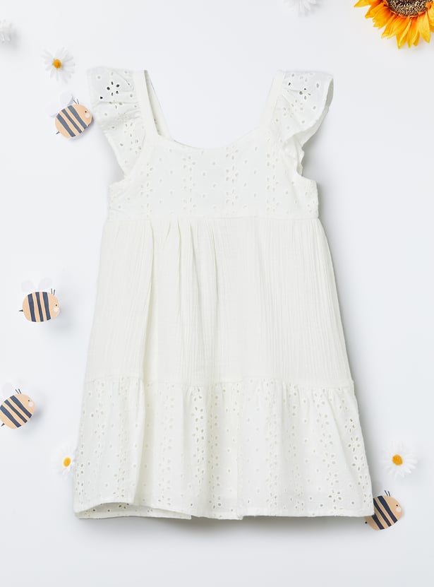 Girls Schiffli Dress