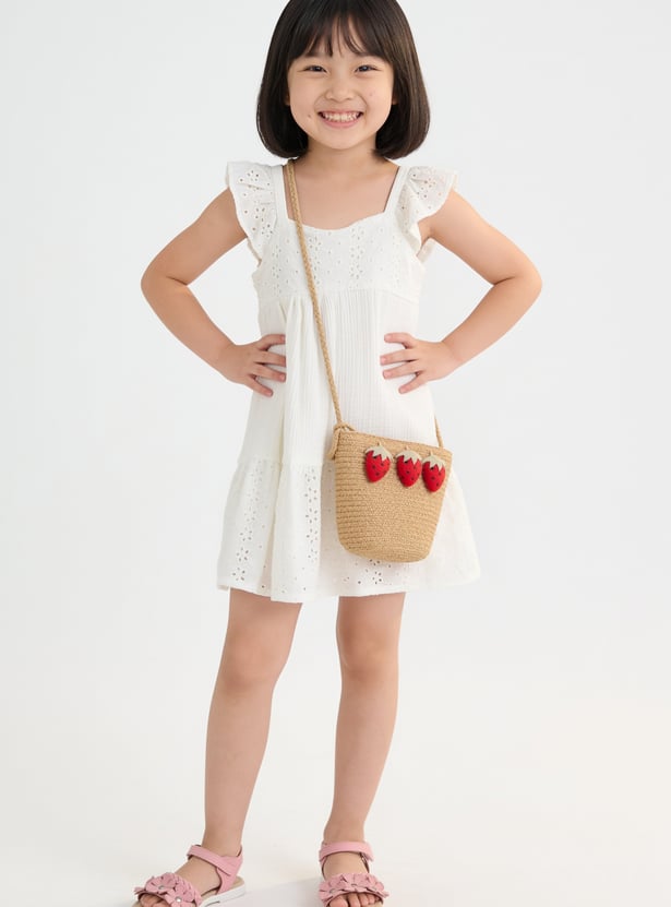Girls Schiffli Dress