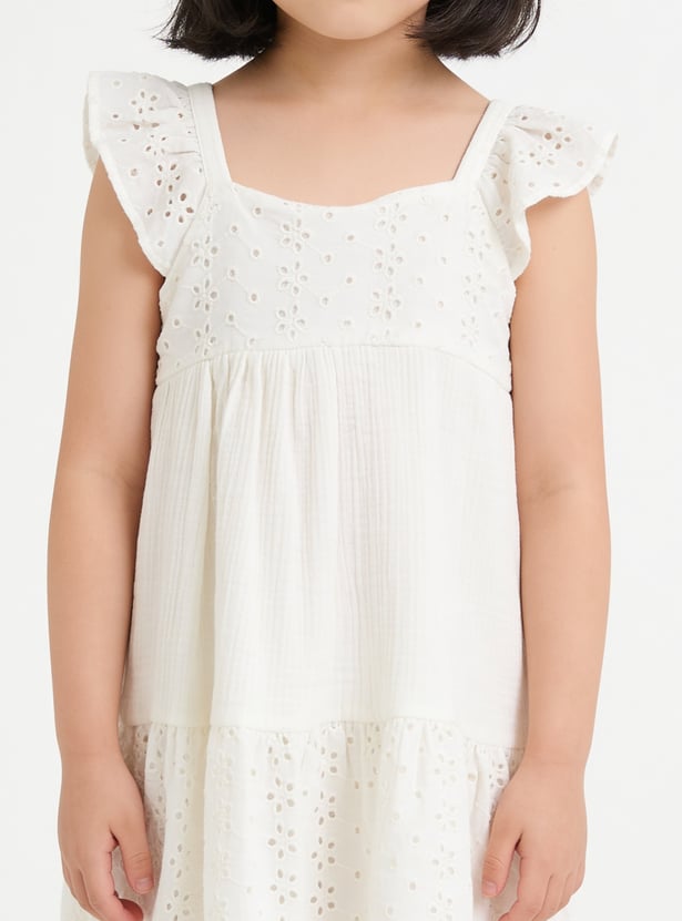 Girls Schiffli Dress