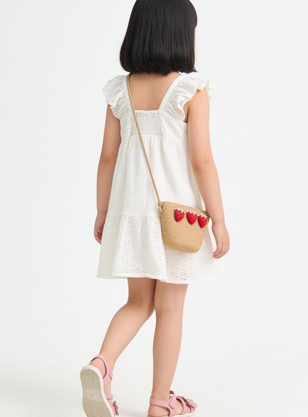 Girls Schiffli Dress