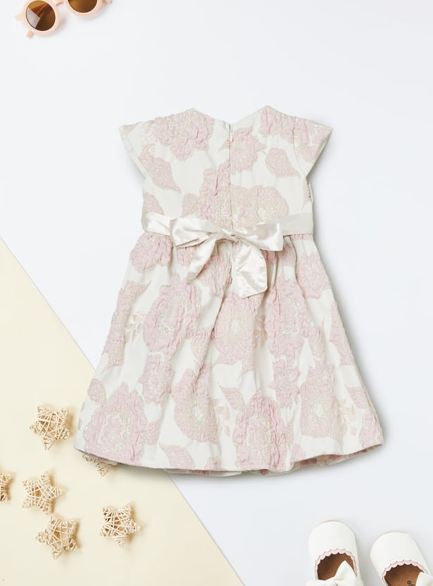 Girls Floral Embroidered Dress