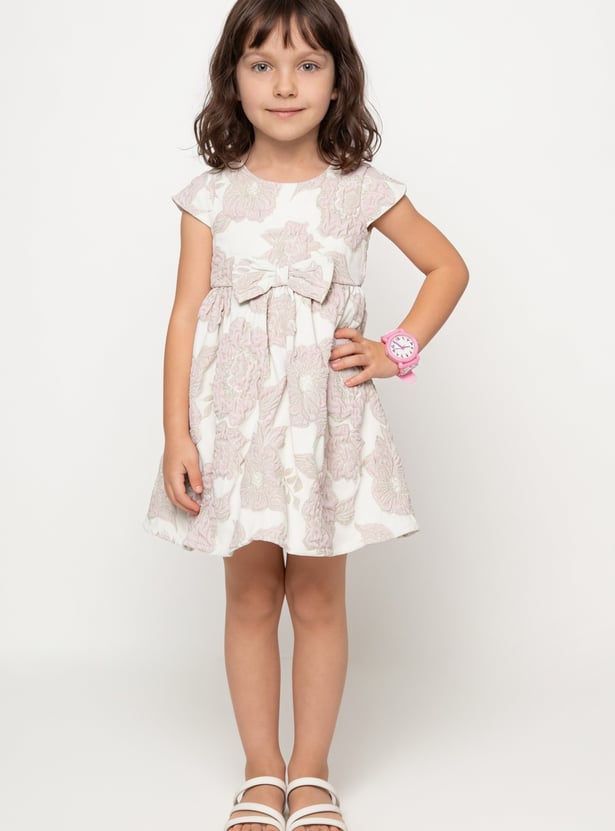 Girls Floral Embroidered Dress