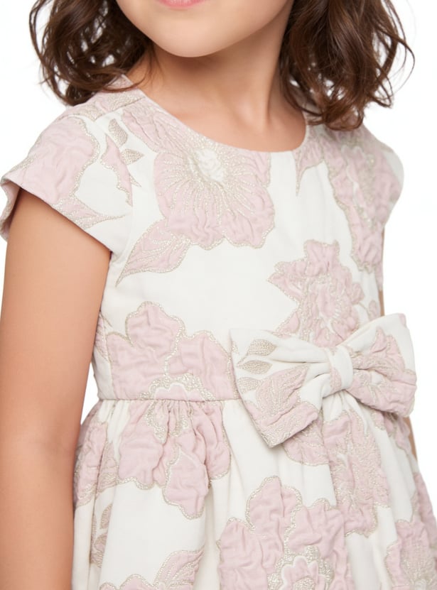 Girls Floral Embroidered Dress