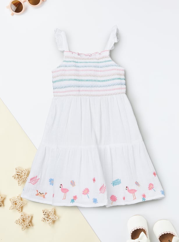 Girls Embroidered Dress