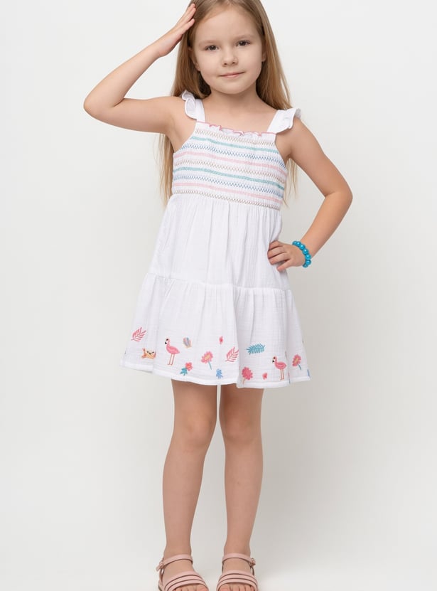 Girls Embroidered Dress