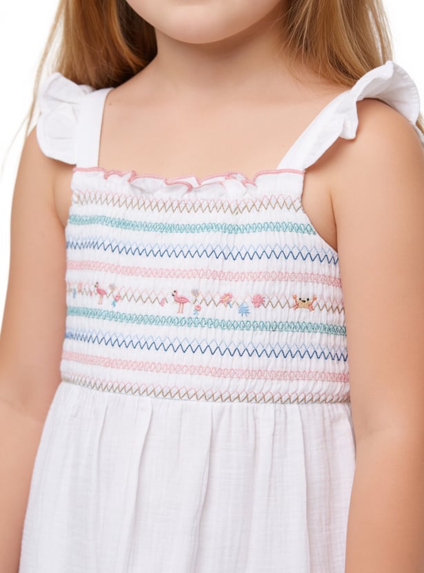 Girls Embroidered Dress