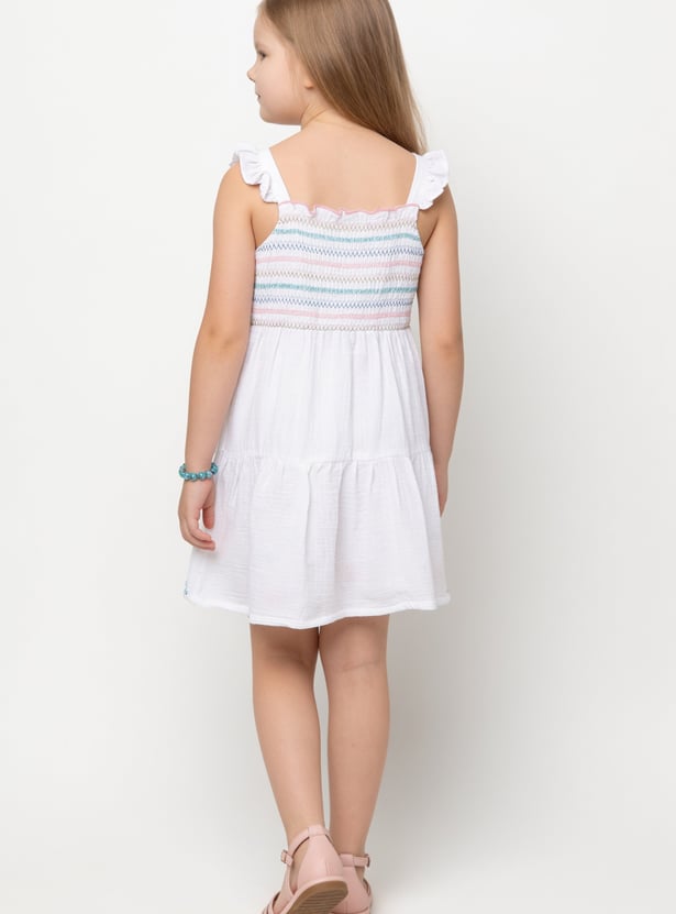 Girls Embroidered Dress