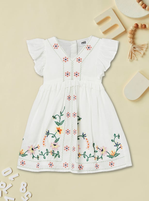 Girls Embroidered Dress