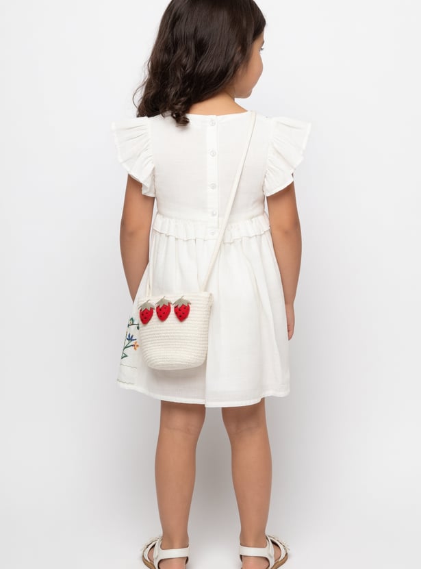Girls Embroidered Dress