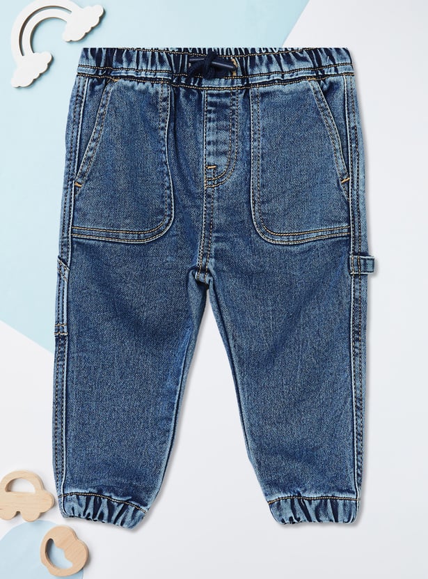 Boys Washed Slim Jogger Jeans