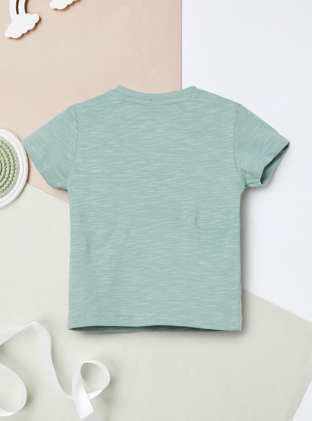 Boys Embroidered T-shirt and Shorts Set