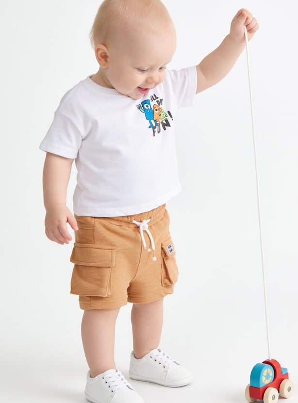Boys Printed T-shirt and Shorts Set
