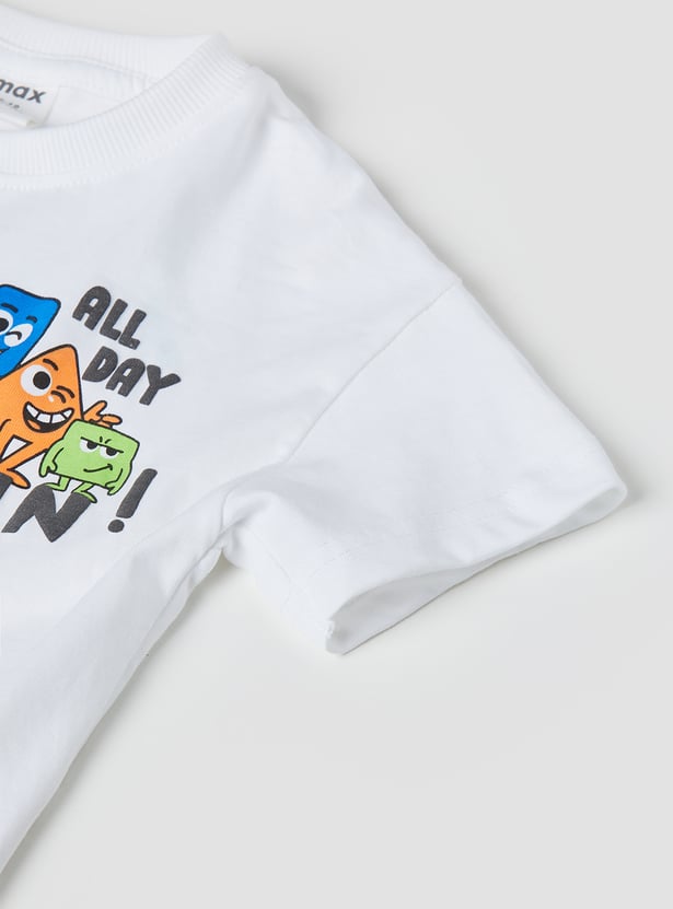 Boys Printed T-shirt and Shorts Set