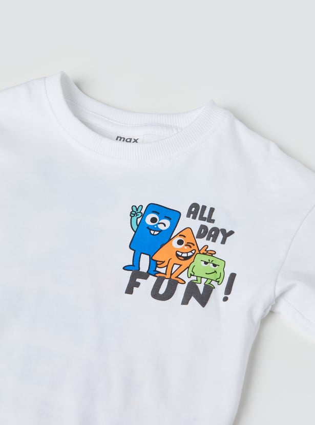 Boys Printed T-shirt and Shorts Set