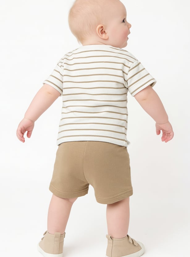 Boys Striped T-Shirt and Shorts Set