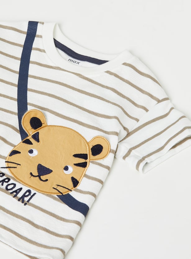 Boys Striped T-Shirt and Shorts Set