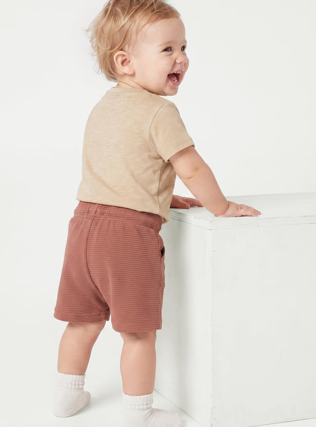 Boys Embroidered Shorts Set