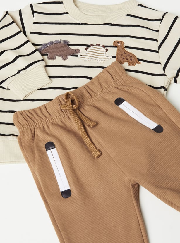 Boys Applique Joggers Set