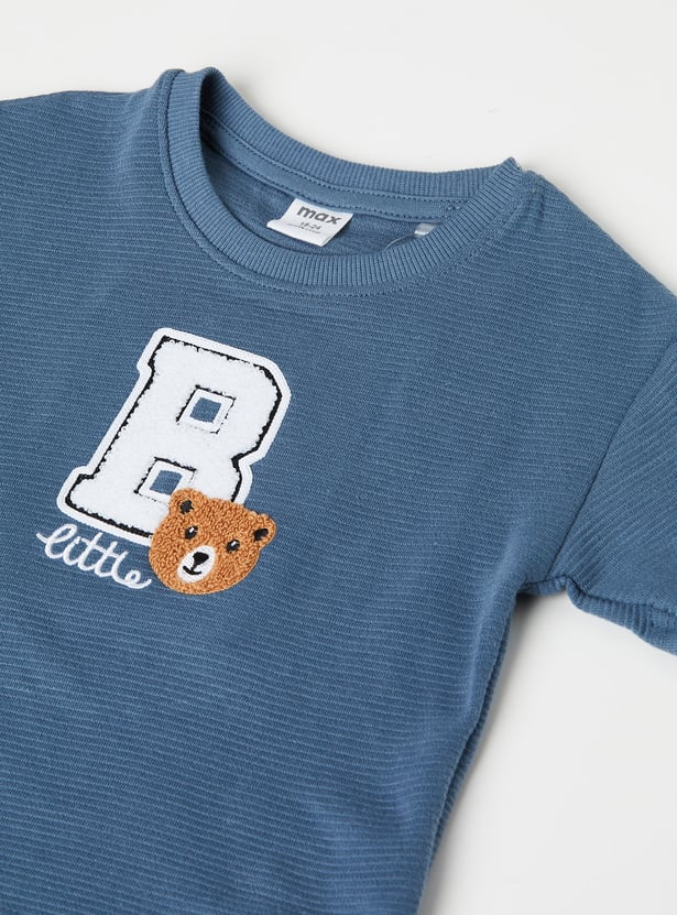 Boys Applique T-shirt with Joggers Set