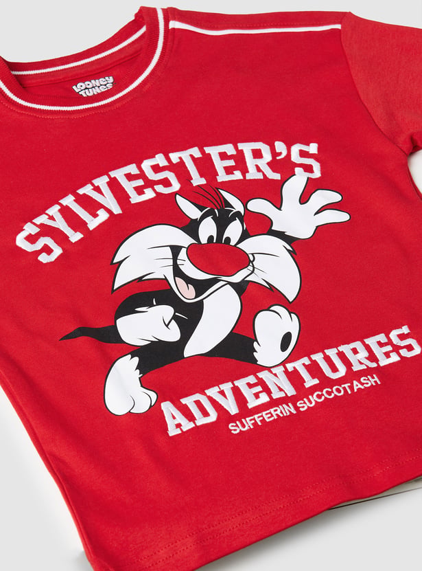 Boys Sylvester Printed T-shirt