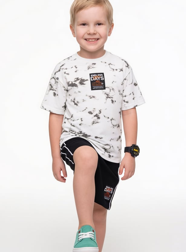Boys Printed Shorts Set