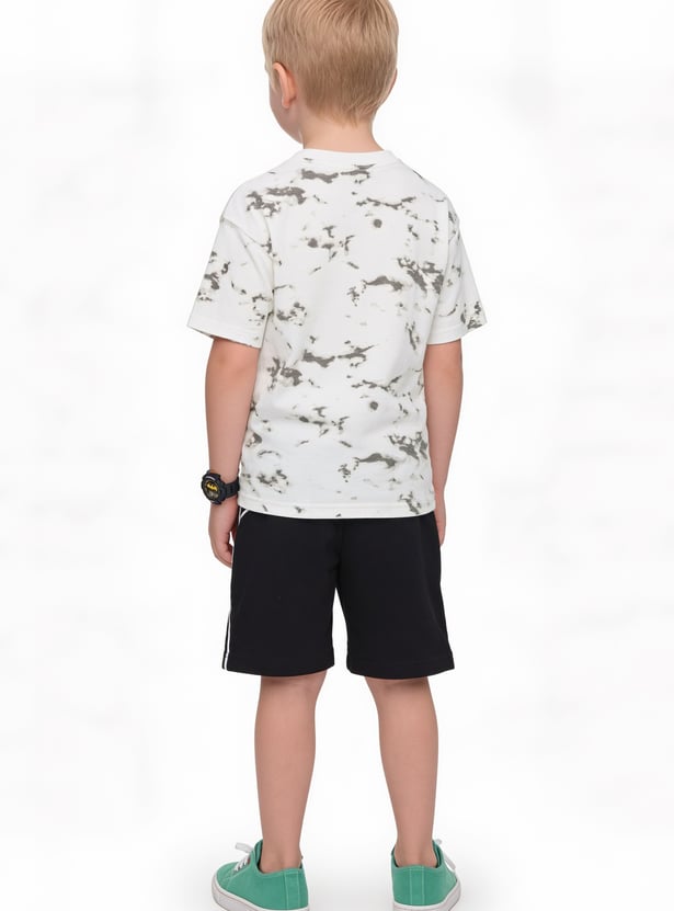 Boys Printed Shorts Set