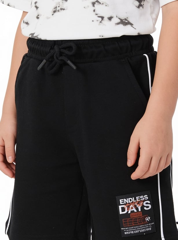 Boys Printed Shorts Set