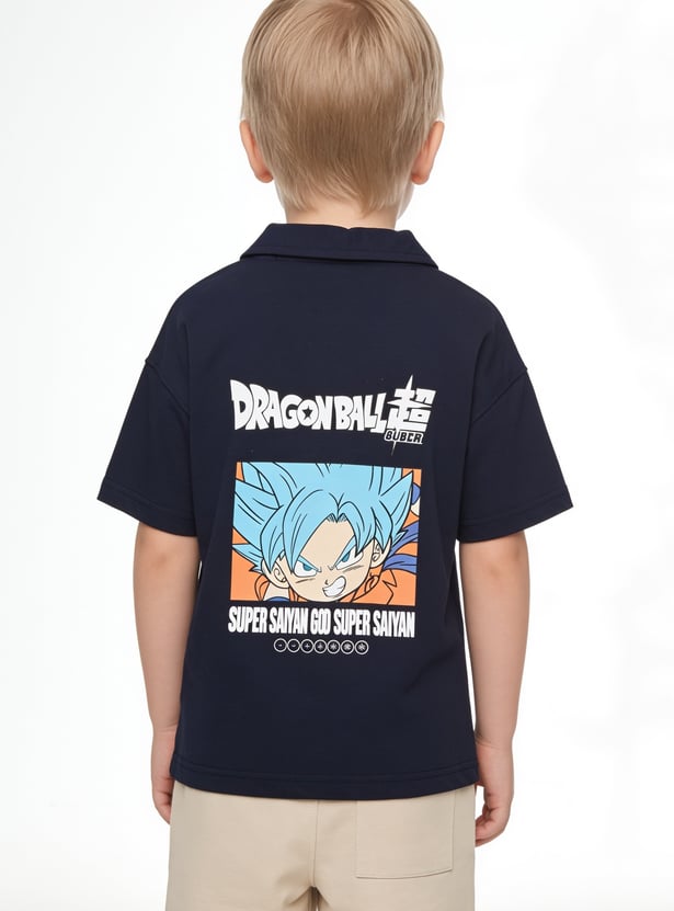 Boys Dragon Ball Goku Print Shorts Set