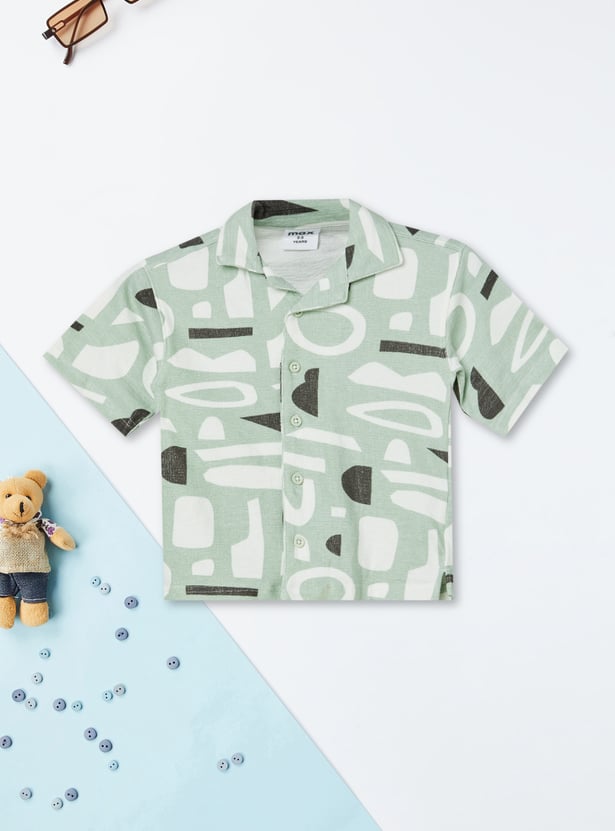 Boys Printed Shorts Set