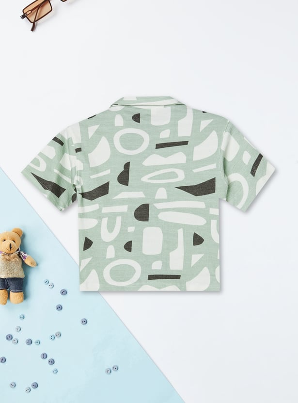 Boys Printed Shorts Set