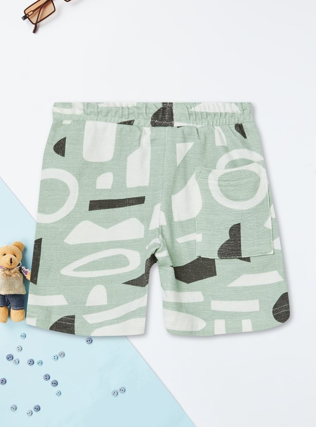 Boys Printed Shorts Set