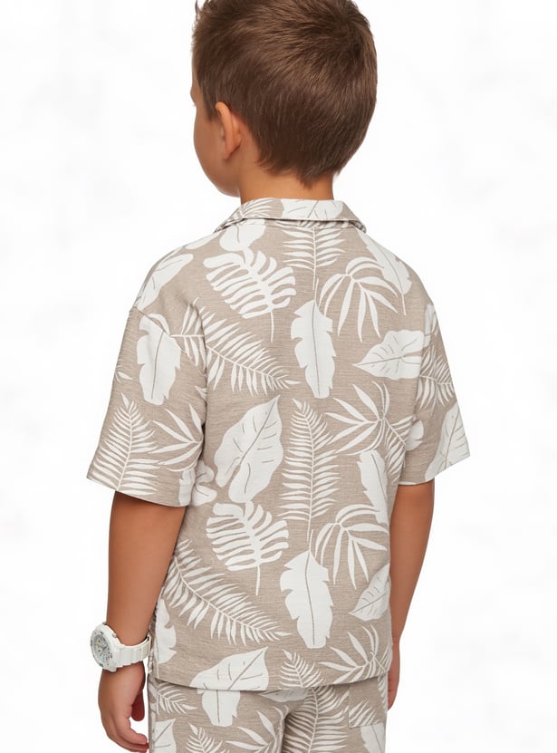 Boys Printed Shorts Set