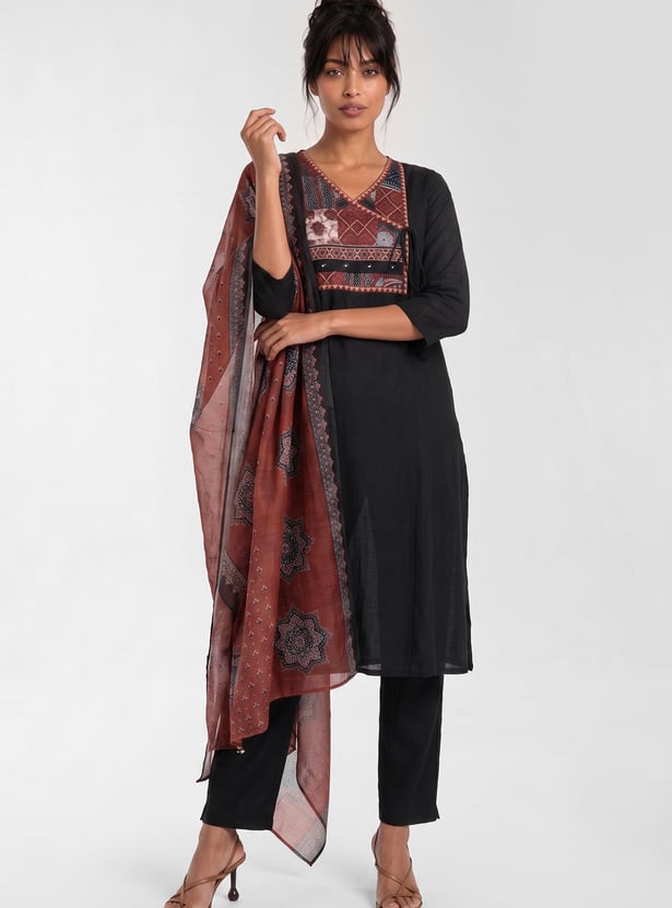 Women Printed A-line Kurta Set
