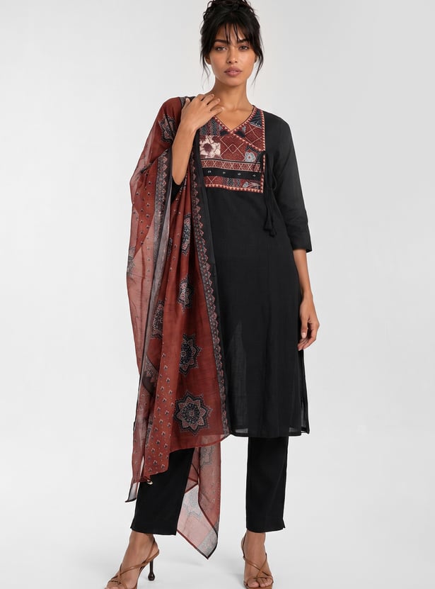 Women Printed A-line Kurta Set