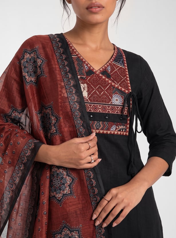 Women Printed A-line Kurta Set