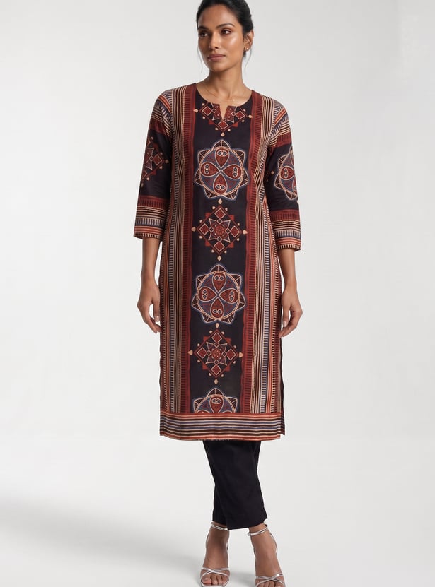 Women Printed Straight Kurta Set