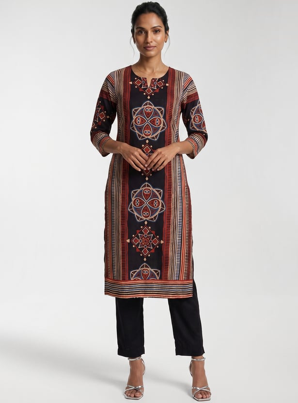 Women Printed Straight Kurta Set