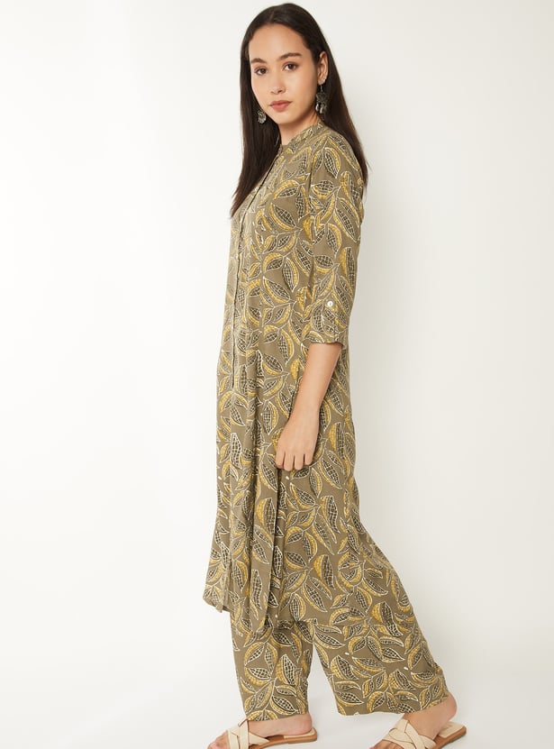 Women Printed Kalidar Kurta Set