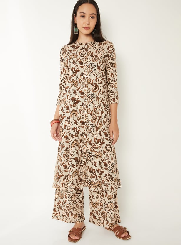 Women Printed A-line Kurta Set