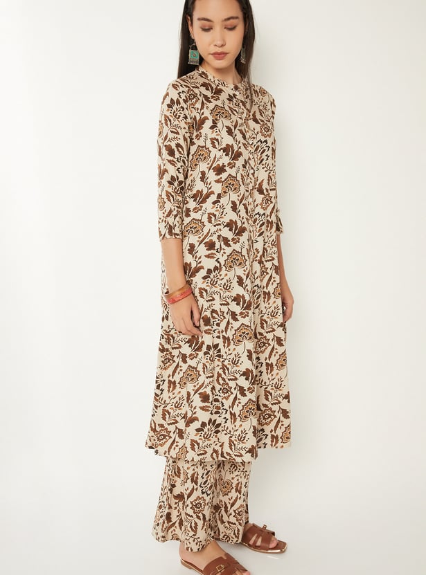 Women Printed A-line Kurta Set