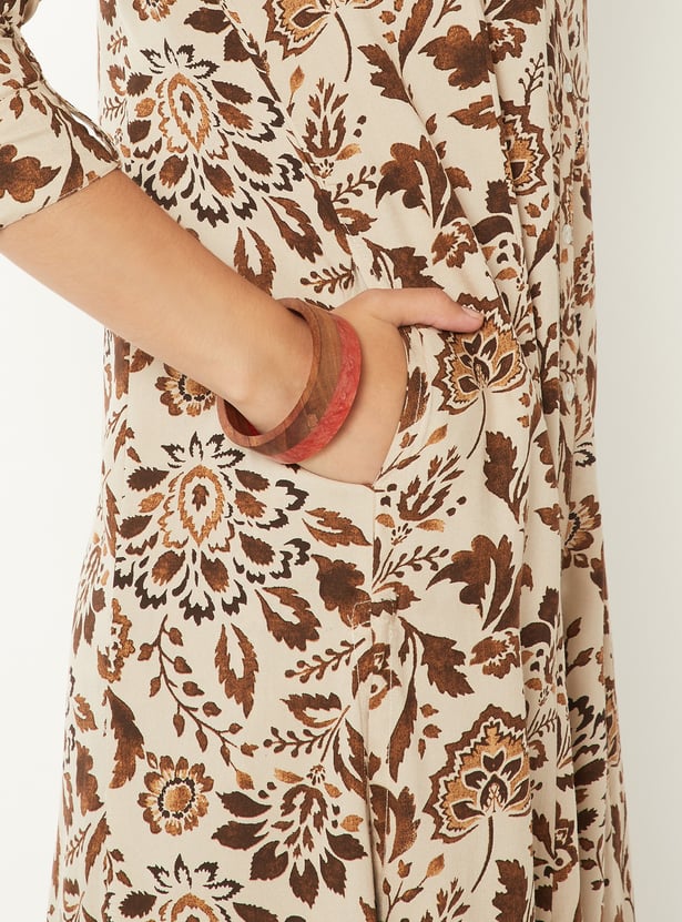 Women Printed A-line Kurta Set
