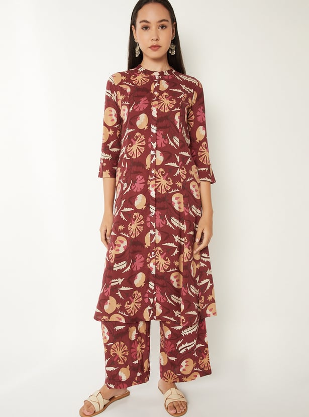 Women Printed A-line Kurta Set