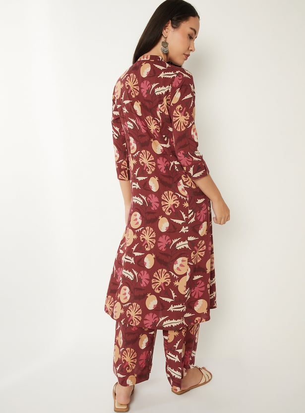 Women Printed A-line Kurta Set
