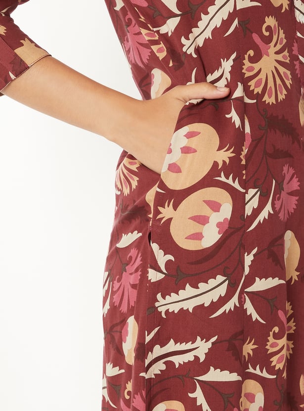 Women Printed A-line Kurta Set