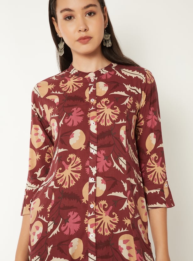 Women Printed A-line Kurta Set