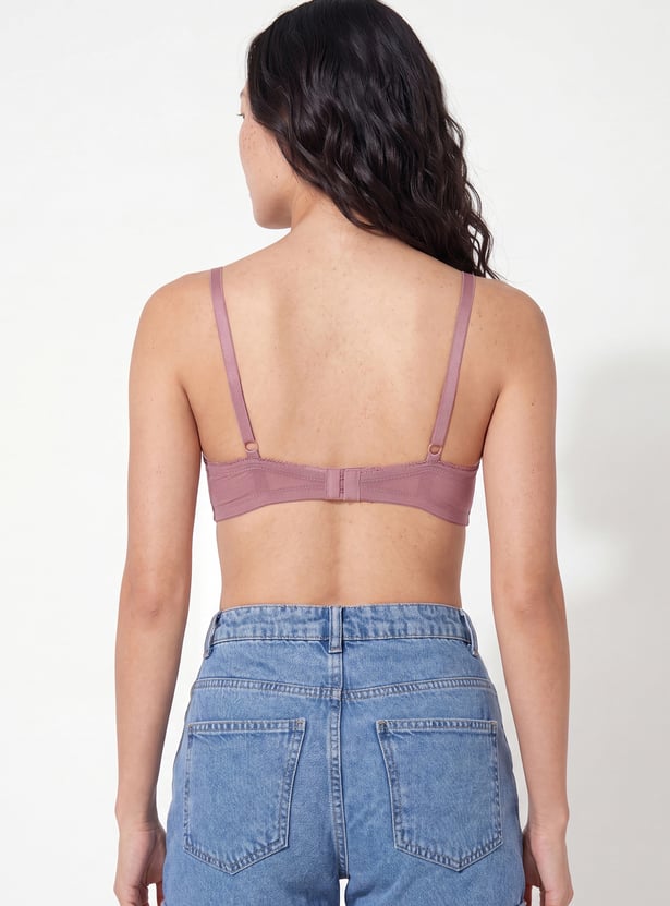 Women Solid Padded Non-Wired T-shirt Bra