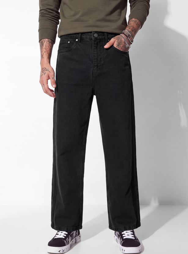URB_N Men Solid Loose-Fit Pants