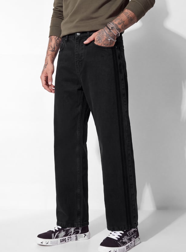 URB_N Men Solid Loose-Fit Pants